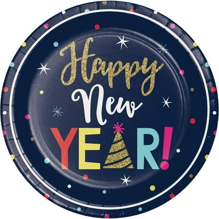 

New Year Countdown 9 Dinner Plates (8 counts)
