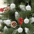 thumbnail image 2 of Cheapark 24pcs Christmas Tree Decorations - Sparkling Powder Balls & Small Plastic Colored Pendants, 2 of 8