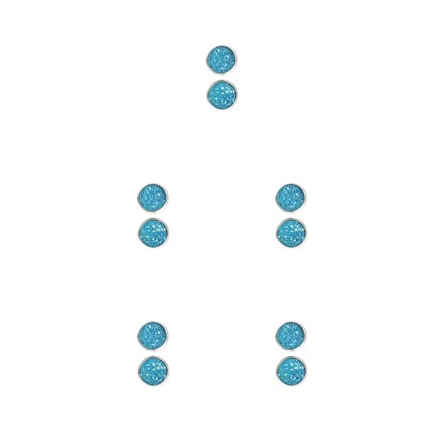 Jumpingount 1 par de anillos para los oídos, joyería sencilla práctica y útil para niñas, exquisitos pendientes multifuncionales de servicio prolongado Type2 Jumpingount CBP381863