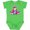 Apple Green, variant on Pilot Girl, Airplane, Plane, Flying, Brown Hair Girls Baby Bodysuit