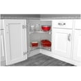 thumbnail image 3 of Rev-A-Shelf 53472-32MP-1 Contemporary Double 2 Tier 32" Kidney Shaped Lazy Susan - Maple, 3 of 7