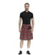 thumbnail image 1 of Falda escocesa tradicional escocesa para hombre, traje nacional escocés para vacaciones, Falda plisada a cuadros, disfraz de Halloween, 4 colores, 1 of 5