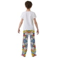 thumbnail image 4 of FORMRS Boys Pajama Pants with Pockets Size 6-8Y Kids Lounge Sleep Bottoms, Floral Fiesta, 4 of 8
