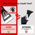 thumbnail image 3 of Silicone Caulking Tool Kit, Caulk Remover Tool, Putty Knife Scraper, 3 Glass Glue Corner Scrapers, Grout Removal Tool with Stainless Steel Head for Kitchen Bathroom and Window, 3 of 13