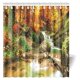 thumbnail image 1 of Cortina de Ducha ABPHQTO Otoño Cascada Bosque Arboles Follaje Rocas 160x180 cm, 1 of 3