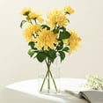 thumbnail image 6 of Efavormart Pack of 2 - 31" Yellow Dahlia Flower Stem, Silk Flower Spray - Perfect for Wedding Ceremonies, Party Decorations, Banquet, Birthday Celebrations, and Any Special Events, 6 of 11