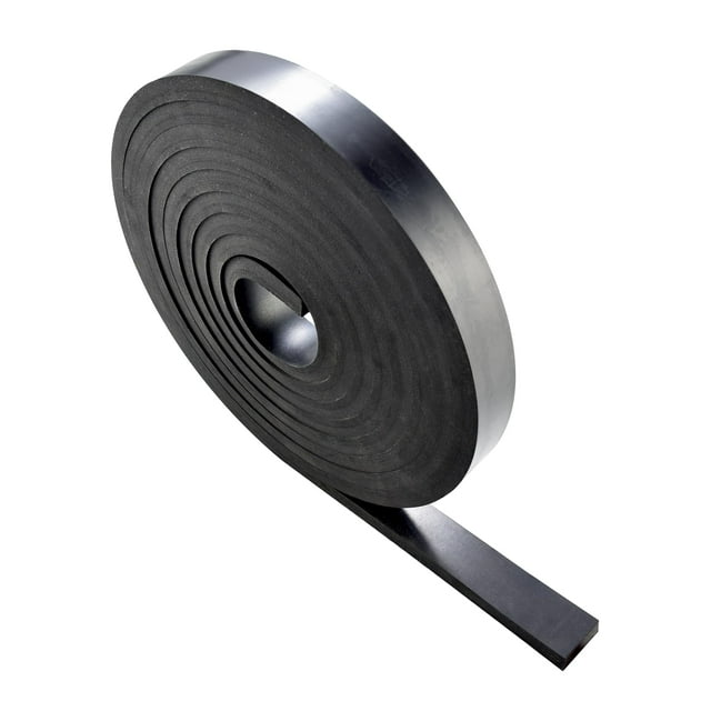Tiras de goma TEKDOE de neopreno de 3/8 pulgadas de grosor, 1 pulgada de ancho y 12 pies de largo