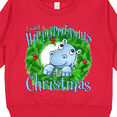 thumbnail image 3 of Inktastic I Want a Hippopotamus for Christmas Toddler Sweatshirt, 3 of 4