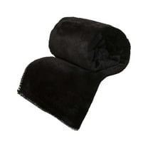 Btomtd 30"x40" Throw Blanket Fuzzy Soft Cozy Blanket for Couch Bed Sofa Camping Travel Cozy Bed Blanket Warm Soft Texture Throw Blanket, Black