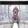 thumbnail image 4 of Playful Great Dane Welcomes Winter Snowy Day with Cardinal Bird All Over Print Boxer Briefs Underwear for Men Dad Danes Dog Lover Gifts - 12017, 4 of 6