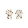 thumbnail image 2 of BemeyourBBs Western Baby Boy Clothes Newborn Baby Boy Duck Cowboy Outfit One Piece Ribbed Romper Long Sleeve Duck Cow Print Button Casual Spring Summer Fall Winter Jumpsuit, 2 of 9