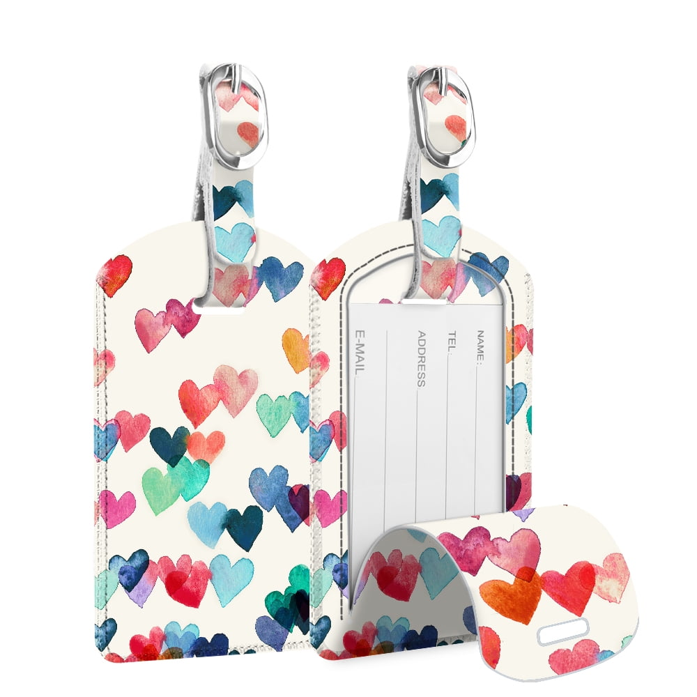 2 Pack Luggage Tags Love Hearts Cruise Luggage Tag For Suitcase Bag Accessories