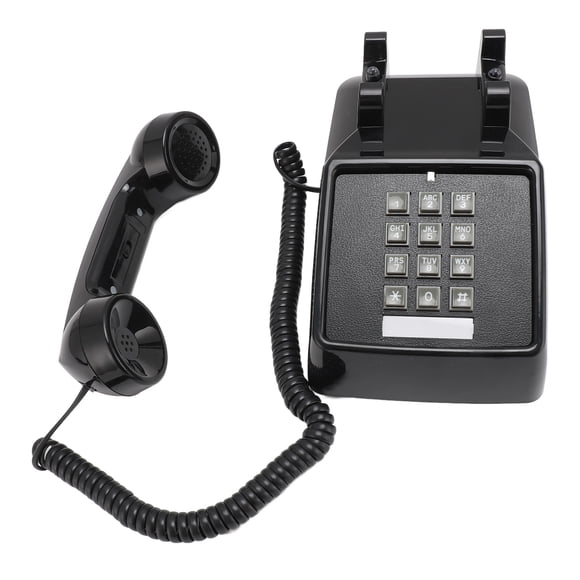 Teléfono Fijo Con Cable, Teléfono De Escritorio Clásico Con Tono De Campana Mecánica Retro, Volumen De Timbre Ajustable De Teléfono De Emergencia De Respaldo Para Escuelas,
