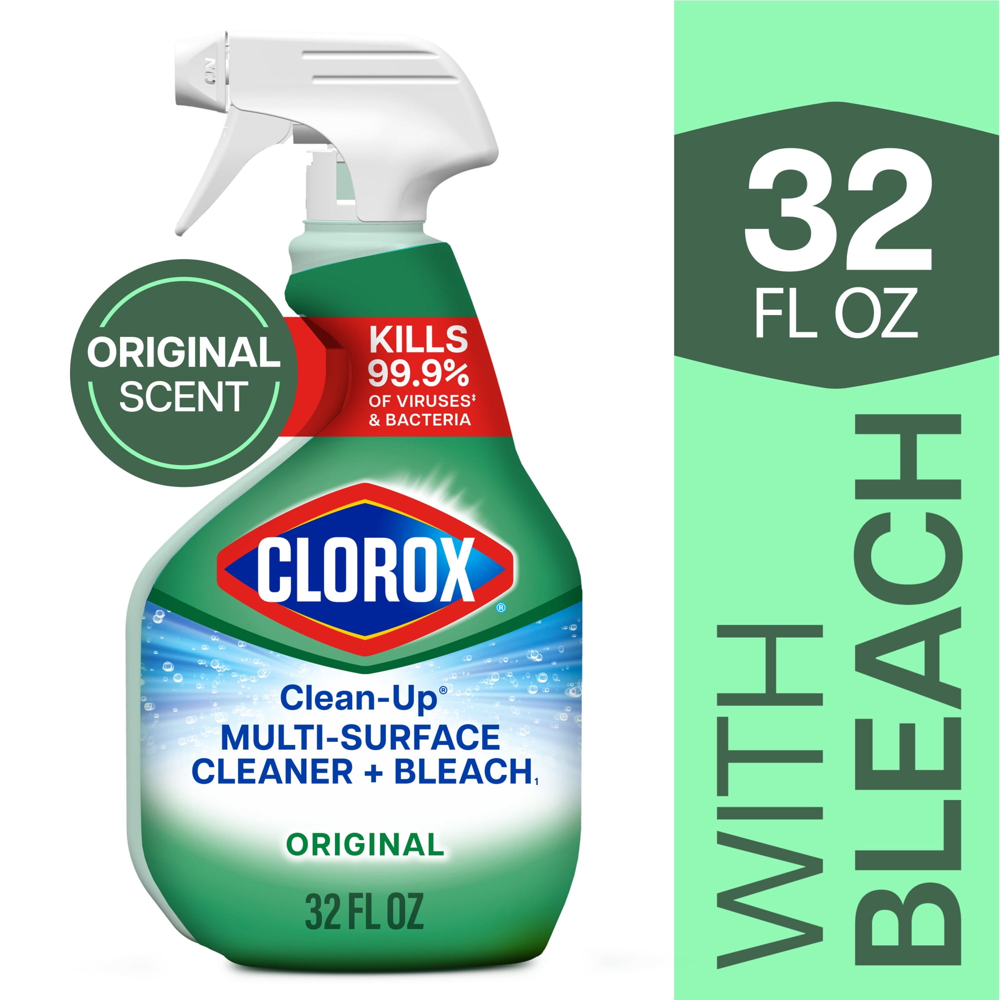 Clorox Clean-Up Multi-Surface All Purpose Cleaner with Bleach, Original, 32 fl oz