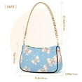 thumbnail image 3 of ALAZA Baseball Coquette Bows Women's Chain Shoulder Bag Hobo Handbag Tote Crossbody Purse, 3 of 7