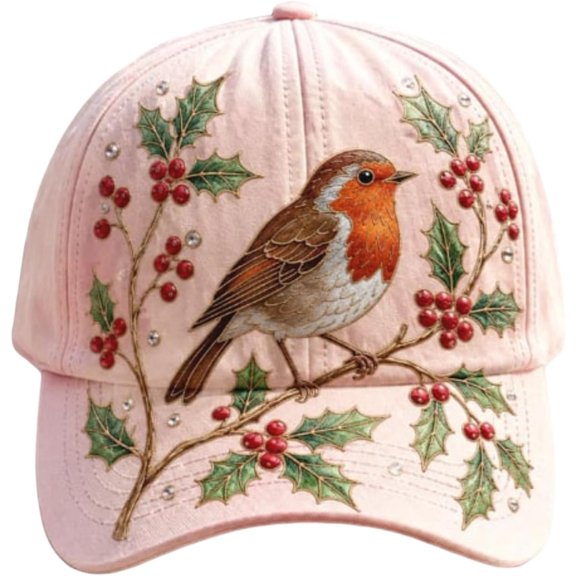 Garden Morning Cap Botanical Cottagecore Embroidered Floral Baseball Caps Womens Adjustable Breathable Cap for Gardeners