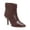 Burgundy, variant on Womens Amvita Suede Stilettos Ankle Boots Black 6.5 Medium (B,M)
