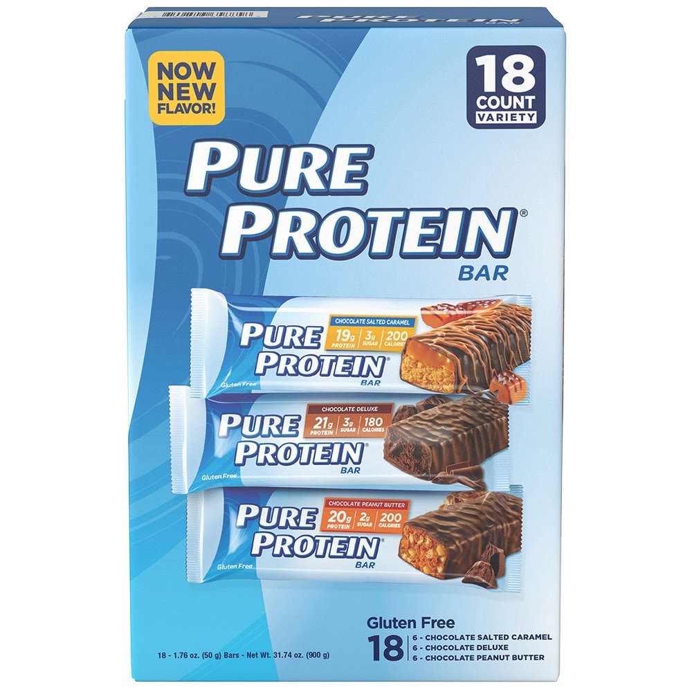 Pure Protein Bar, Variety Pack, 21g Protein, 18 Ct