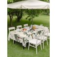 thumbnail image 3 of Outdoor Tablecloth with Umbrella Hole & Zipper, Summer Palm Tree Rectangle Tablecloth 54x80 Inch, Tropical Plants Botanical Vintage Patio Table Cover Waterproof Table Cloth for Picnic/Party, 3 of 7