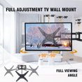 thumbnail image 4 of FORGING MOUNT Full Motion TV Wall Mount for 26-60 inch TVs, 90 Degree Rotation Swivel Tilt Long Arm TV Mount with 43 inch Extension, Max 400x400mm, 4 of 9
