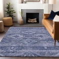 thumbnail image 6 of HomeRoots 667055 3 x 5 ft. Navy Blue & Ivory Southwestern Transitional Washable Machine Made Rectangle Area Rug with UV Protection, 6 of 9
