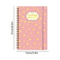 thumbnail image 3 of Pink Academic Weekly Monthly Planner With Tabs, Hardcover And Twin-Wire Binding, 8.2X5.9In Size 0.5Lb Weight For Student Planning, Daily Scheduling And Calendar Organization, 3 of 7