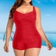thumbnail image 2 of ¡Rebaja! Traje de baño de una pieza Prolriy para mujer, tallas grandes, vintage, fruncido, talla XL, 2 of 8