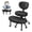 Jet Black, variant on Beran7 Ergonomic Cross Legged Office Chair with Wheels - Adjustable Height for Meditation, ADHD Desk & Yoga - Wide Criss Cross Design with Lumbar Support, Kneeling Chair - Dark Gray