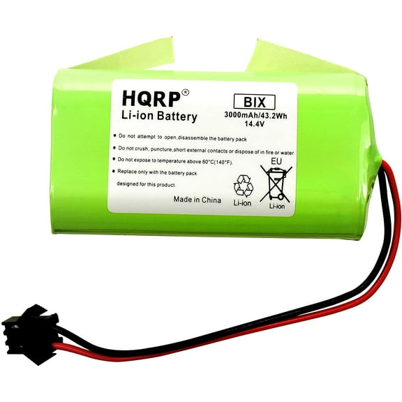HQRP Battery Compatible with Deebot N79 N79S N79SE N79W DN622 DN622.11 Robotic Vac Vacuum Cleaner 14.4V 3000mAh