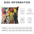 thumbnail image 5 of YINGXI Colorful Pillow Covers Square Pillow Cushion Cases, Girl Street Art Pillow Cases Decorative Modern Pop Art Pillowcase for Sofa Bed Couch Throw Pillow Covers 24x24in, 5 of 5