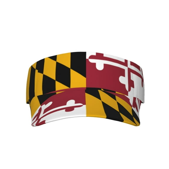 Maryland-Flag Sport Visor Hats Sun Protection Outdoor Activity For Women Men