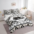 thumbnail image 3 of Castle Fairy Animal Bear Bedding Comforter Set 7 Pieces for Female Men Women,Abstract Geometric Full Bedding Set Lightweight,Boho Tribal Aztec Fitted Sheet Flat Sheet,Luxury Bedroom Decor,Reversible, 3 of 8