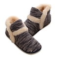 thumbnail image 3 of EeaseMX 1 par de pantuflas de felpa gruesas para hombre, antideslizantes, para otoño e invierno., 3 of 7