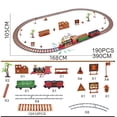 thumbnail image 1 of Conjunto de Tren de Navidad Hugo Locomotora y ferrocarriles juguete electrónico 190 PCS, 1 of 7