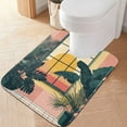 thumbnail image 2 of Yayeee Bath Rug for Bathroom Floor Non Slip Rectangle Fluffy Soft Absorbent Mat, 16"x24", Pink Sunset, 2 of 7