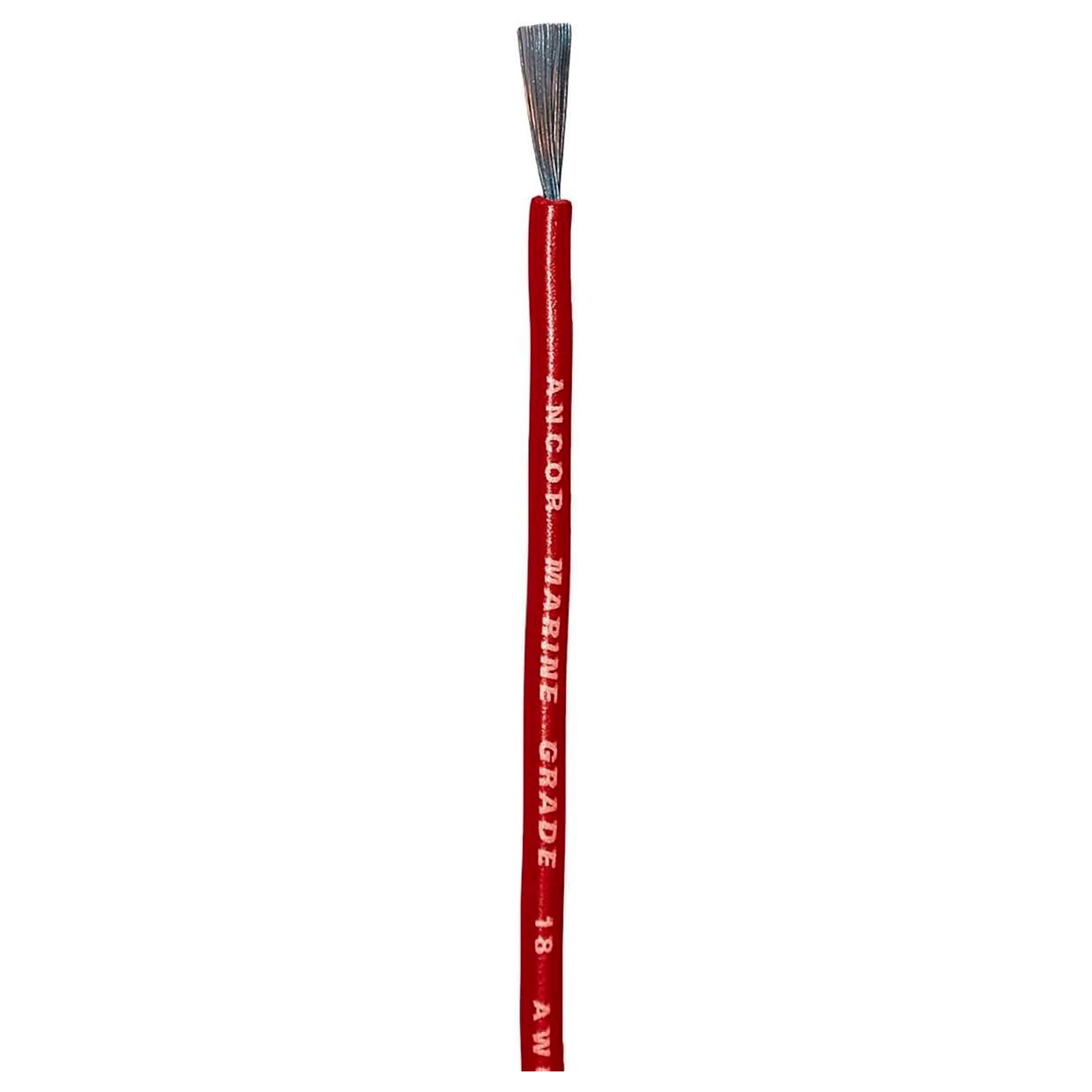 Ancor Red 18 AWG Tinned Copper Wire - 35' [180803]
