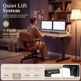 thumbnail image 3 of Homall 55" × 24" Electric Height Adjustable Standing Desk Home Office Computer Desk Memory Preset with T-Shaped Metal Bracket, Black&Wood, 3 of 8