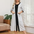 thumbnail image 4 of Bovxnpu Nightgowns for Women, Women Sleep Shirts 3/4 Length Sleeve Nightshirt Pullover Nightdress Soft Sleepwear, 4 of 7