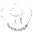 thumbnail image 1 of Rhinestone Necklace Bracelet Set, 1 of 2