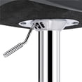 thumbnail image 4 of Yaheetech 2pcs Adjustable PU Leather Swivel Bar Stools with Backrest, Gray, 4 of 11
