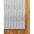 thumbnail image 6 of Unique Loom Matrix Trellis Collection Area Rug - Diamonds (9' x 12' 2" Rectangle White/Gray), 6 of 6