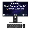 thumbnail image 2 of Lenovo ThinkCentre M70a Business All-in-One 24in IPS FHD Display (Intel Ultra 5 245T vPro, 16GB DDR5, 1TB PCIe SSD, Intel Graphics, WiFi 6E, Webcam, Bluetooth 5.3, Win 11 Home) w/DKZ USB Port Expander, 2 of 7