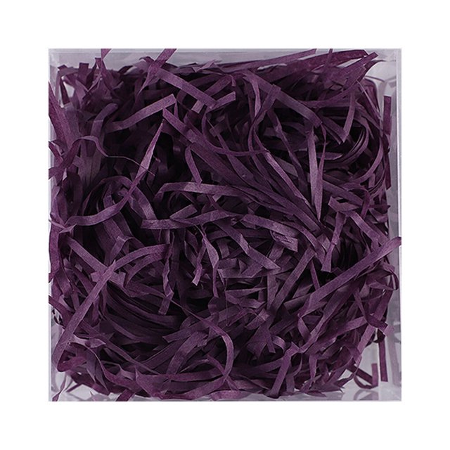 1 Pack de Papier Raffia Lafite pour Décoration d'Emballage de Boîte Colorée Déchiquetée pour Mariage Fête Pâques Nouvel An Violet