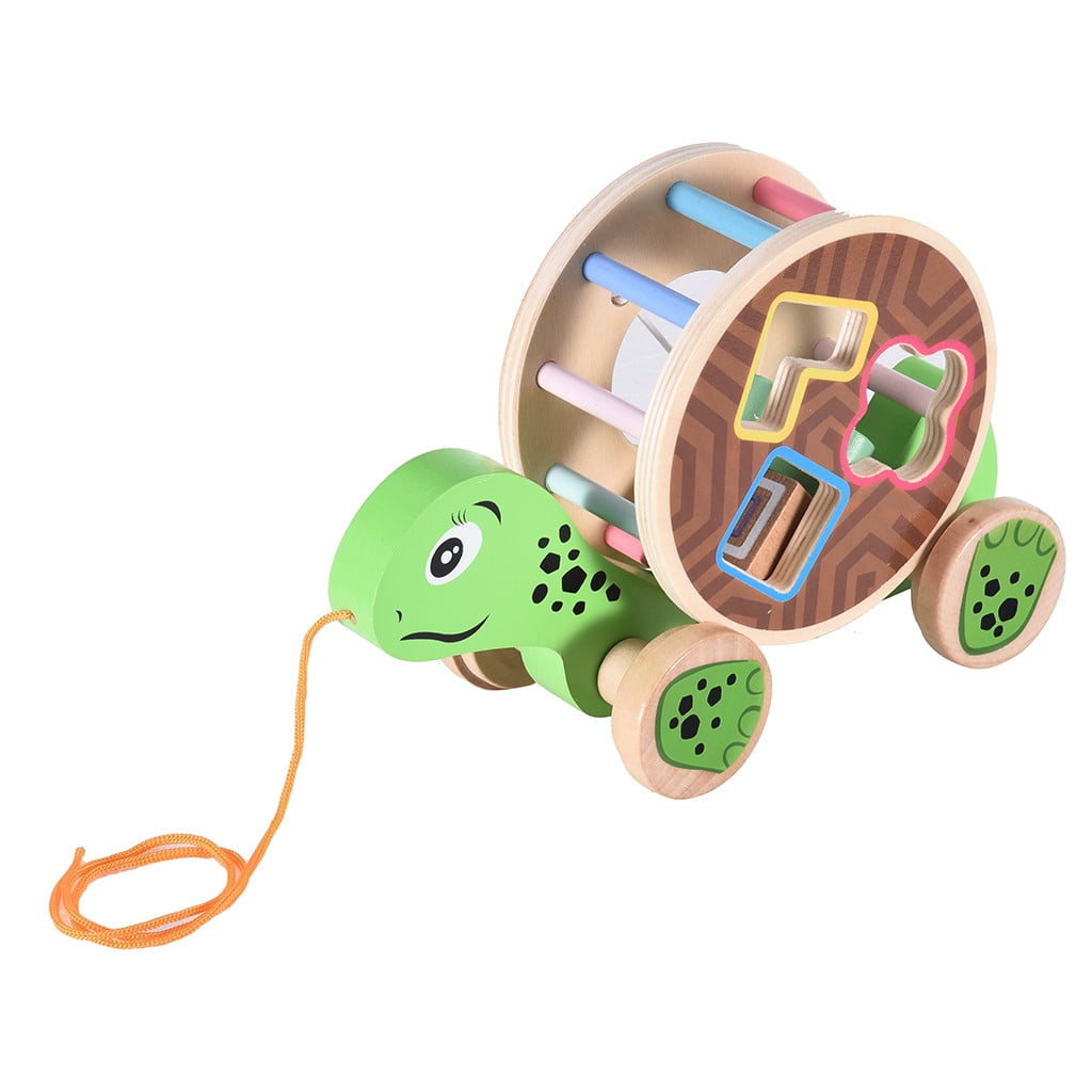 wooden children's toy with movement