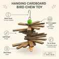 thumbnail image 6 of Bird Shredding Toy Hanging Chew Activity for Small Parrots Budgies Conures Cage Enrichment and Play,B-16cm, 6 of 7