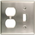 thumbnail image 1 of Satin Nickel Double Switch And Recap Switch Plate, 1 of 1