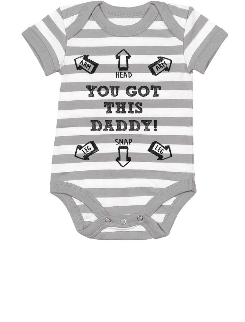 Personalised Baby Vest Bodysuit Romper Funny Humorous Dad Birth Gift Birthday 