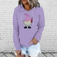 thumbnail image 2 of Fesfesfes Ugly Xmas Sweater Women's Casual Printed Long Sleeve Blouse Hooded Pullover Tops Sweatershirt, 2 of 6