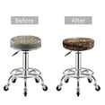 thumbnail image 3 of American Flag Rose Garden Round Bar Stool Seat Covers, Elastic Round Chair Cover Stool Seat Slipcover Bar Stool Cushions Round Pad for 12-14 inch, 3 of 5