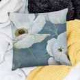 thumbnail image 2 of SHANXI Throw Pillow Covers White Flowers Print Cushion Cover Soft Pillow Cases for Home Sofa Bed Chair Car Office Decorative 22x22in, 2 of 5